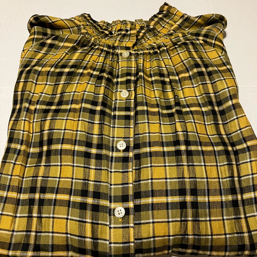 Ann Taylor Plaid Top
